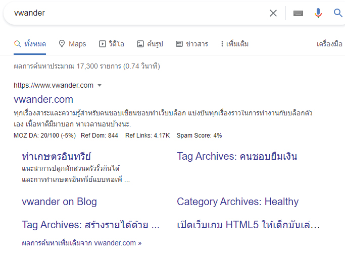 วิธีทำ Google Sitelinks ให้ได้ภายในเดือนเดียว